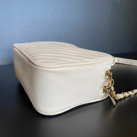 Saint Laurent Mini Lou Camera Grain De Poudre Matelasse Ivory Shoulder Bag - Picture 12 of 16